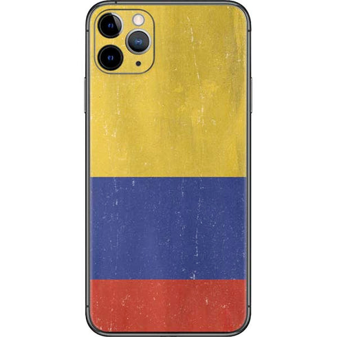 Colombia Flag Distressed iPhone 11 Pro Max Skin
